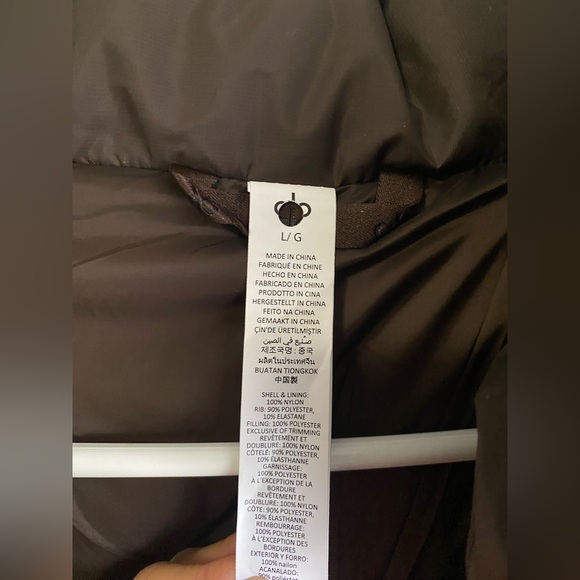 New Alo Yoga Foxy Puffer Jacket Espresso - Picture 7 of 12